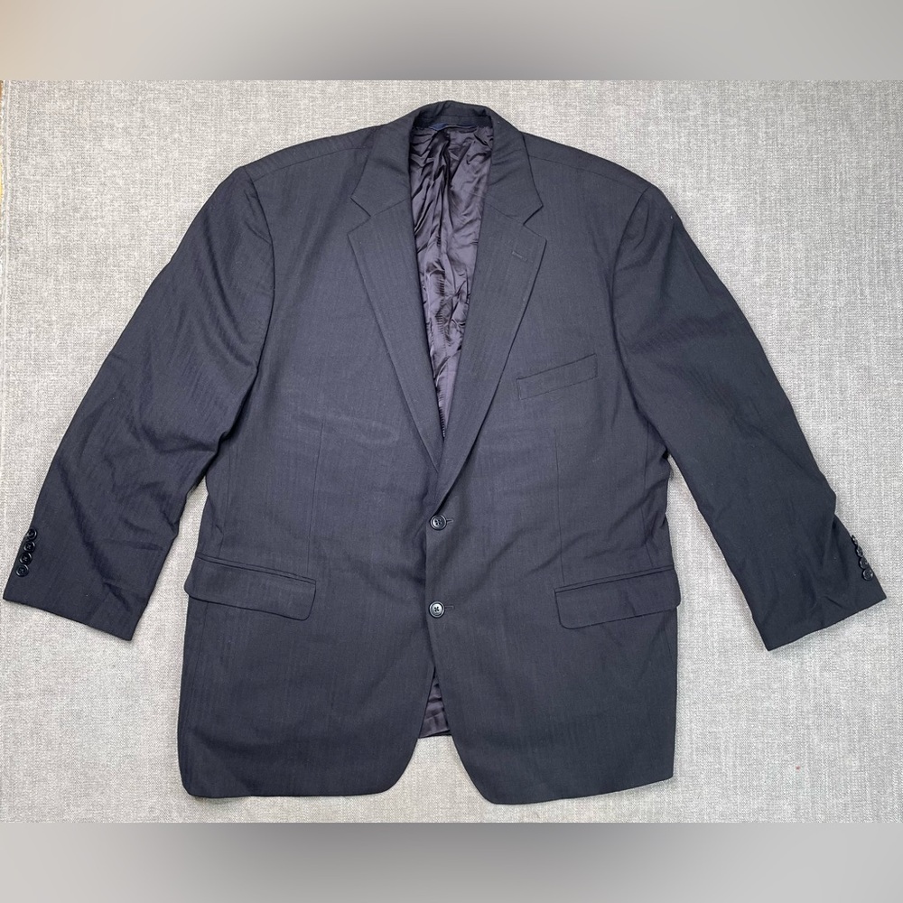Brooks Brothers 346 navy “stretch” blazer wool blend size 50R
